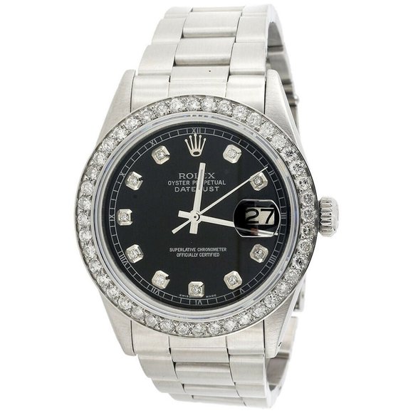 Men's Rolex 36mm Diamond Watch! Sale! Mint! - Picture 1 of 8